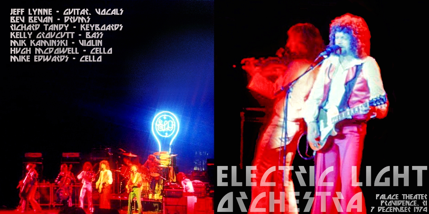 Electric Light Orchestra  Live In Palace Theatre, Providence; 07 12 1974 : Front + Inlay